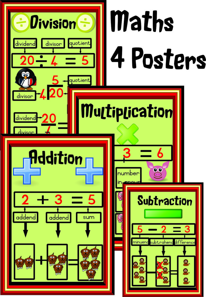 Free Printable Addition Subtraction Multiplication And Division Worksheets