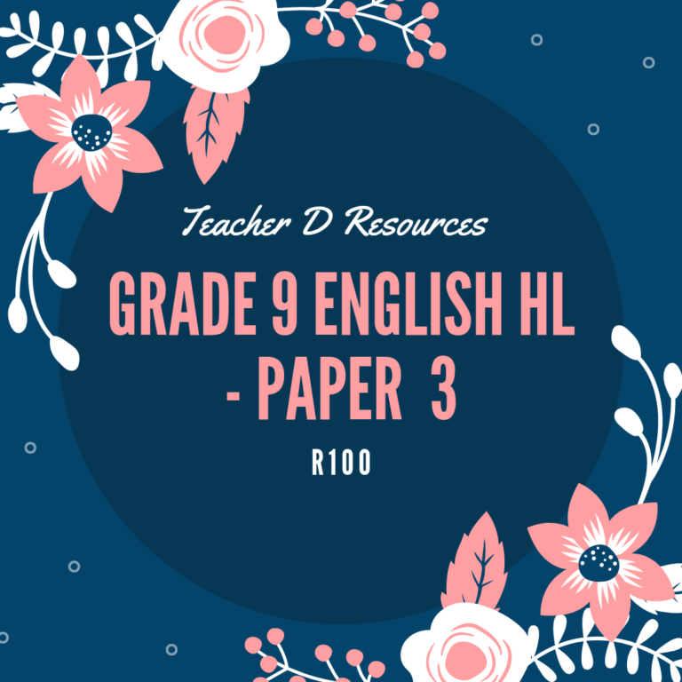 grade 9 english home language essay rubric