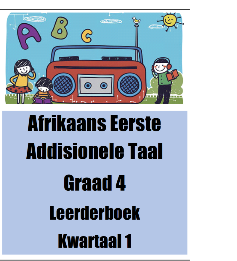 Afrikaans Graad 6 Voorblad