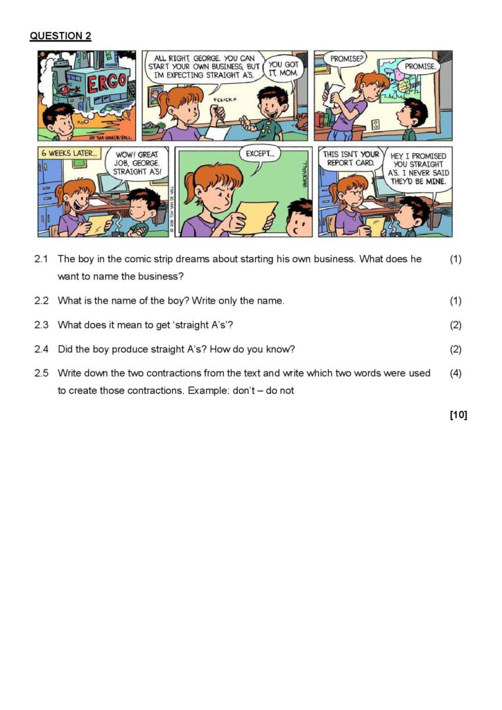 Grade 10 English Fal Worksheets